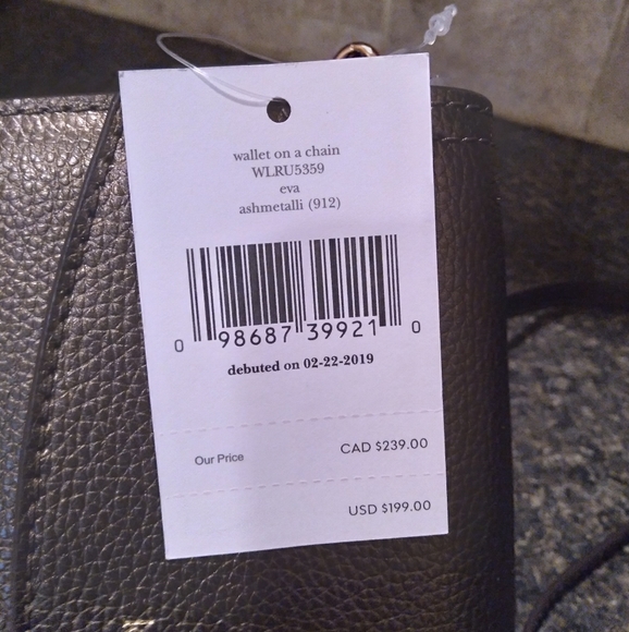 Was💲89! Unique ♠️Kate Spade "Wallet on a Chain" - Picture 12 of 16